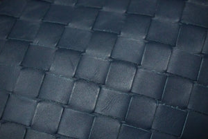 BOTTEGAVENETA ボッテガヴェネタ イントレチャート クラッチバッグ セカンドバッグ ネイビー シルバー金具 美品 中古 60267