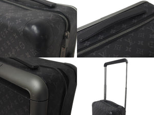 LOUIS VUITTON ルイヴィトン モノグラム ホライゾン 55 スーツケース ブラック キャリーケース 旅行 エクリプス M23002 中古 60269