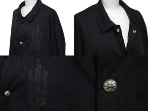 新品未使用 CHROMEHEARTS クロムハーツ RIGGINS FBRC BLK CH PLS JQRD ジャケット ブラック コーチジャケット ナイロン XL 中古 60305