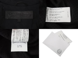 新品未使用 CHROMEHEARTS クロムハーツ RIGGINS FBRC BLK CH PLS JQRD ジャケット ブラック コーチジャケット ナイロン XL 中古 60305