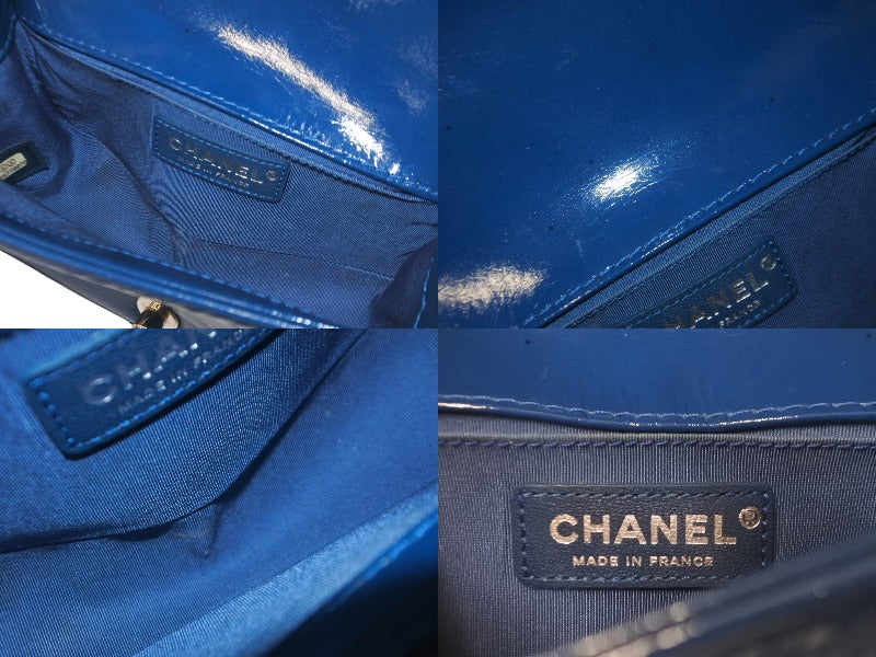 CHANEL シャネル ボーイシャネル20 パテント ショルダーバッグ