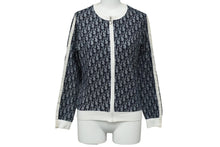 Load image into Gallery viewer, Christian Dior クリスチャンディオール ジャケット トロッター 総柄 ロゴ ネイビー サイズ40 良品 中古 シルバー金具 60316