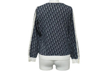 Load image into Gallery viewer, Christian Dior クリスチャンディオール ジャケット トロッター 総柄 ロゴ ネイビー サイズ40 良品 中古 シルバー金具 60316