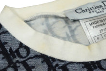 Load image into Gallery viewer, Christian Dior クリスチャンディオール ジャケット トロッター 総柄 ロゴ ネイビー サイズ40 良品 中古 シルバー金具 60316