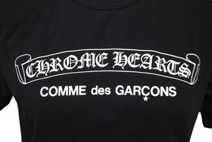 COMME des GARCONS × CHROME HEARTS コムデギャルソン×クロムハーツ 半袖Ｔシャツ サイズL ブラック OT-T028 美品 中古 60319