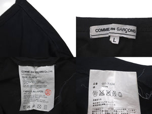 COMME des GARCONS × CHROME HEARTS コムデギャルソン×クロムハーツ 半袖Ｔシャツ サイズL ブラック OT-T028 美品 中古 60319