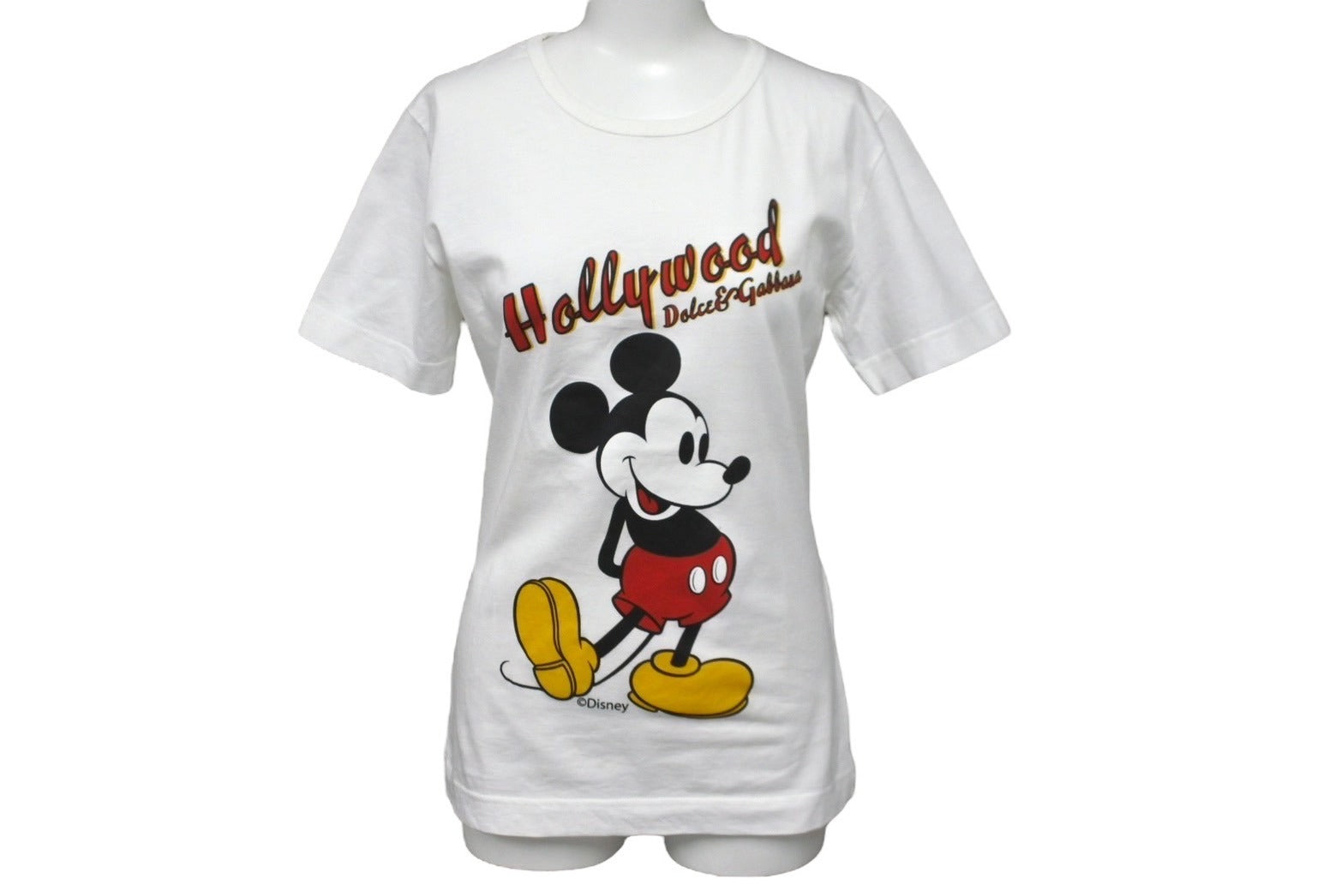 DOLCE&amp;GABBANA - DOLCE&amp;GABBANA(ドルチェアンドガッバーナ) 半袖Tシャツ サイズXS レディース美品  - パープル×白 クルーネック DOLCE&GABBANA ドルチェ＆ガッバーナ tシャツ
