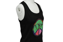 Load image into Gallery viewer, 極美品 Christian Dior クリスチャンディオール タンクトップ ピースマーク 5P16155973 ブラック マルチカラー サイズ38 中古 60325