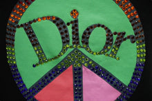 Load image into Gallery viewer, 極美品 Christian Dior クリスチャンディオール タンクトップ ピースマーク 5P16155973 ブラック マルチカラー サイズ38 中古 60325