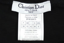 Load image into Gallery viewer, 極美品 Christian Dior クリスチャンディオール タンクトップ ピースマーク 5P16155973 ブラック マルチカラー サイズ38 中古 60325