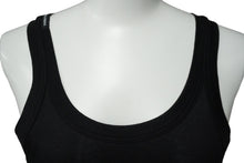 Load image into Gallery viewer, DOLCE&amp;GABBANA ドルチェアンドガッバーナ タンクトップ ノースリーブ サイズ38 ブラック DGロゴ コットン JTJ3K 美品 中古 60328