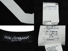Load image into Gallery viewer, DOLCE&amp;GABBANA ドルチェアンドガッバーナ タンクトップ ノースリーブ サイズ38 ブラック DGロゴ コットン JTJ3K 美品 中古 60328