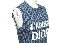 Load image into Gallery viewer, Christian Dior クリスチャンディオール ジャドール トロッター タンクトップ ネイビー 3E16155301 サイズ38 美品 中古 60330