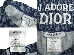 Christian Dior クリスチャンディオール ジャドール トロッター タンクトップ ネイビー 3E16155301 サイズ38 美品 中古 60330