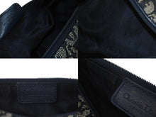 Load image into Gallery viewer, Christian Dior クリスチャンディオール ポーチ トロッター MC1011 ネイビー キャンバス ゴールド金具 良品 中古 60331