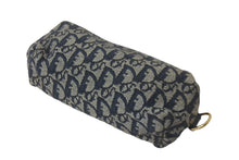 Load image into Gallery viewer, Christian Dior クリスチャンディオール ポーチ トロッター MC1011 ネイビー キャンバス ゴールド金具 良品 中古 60331