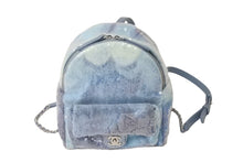 Load image into Gallery viewer, 極美品 CHANEL シャネル リュック ココマークミニバックパック スパンコール 25番台 シルバー金具 中古 60338