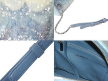 Load image into Gallery viewer, 極美品 CHANEL シャネル リュック ココマークミニバックパック スパンコール 25番台 シルバー金具 中古 60338