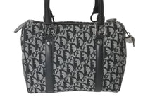 Load image into Gallery viewer, Christian Dior クリスチャンディオール ハンドバッグ トロッター キャンバス レザー PZ 0032 シルバー金具 美品 中古 60342