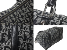 Load image into Gallery viewer, Christian Dior クリスチャンディオール ハンドバッグ トロッター キャンバス レザー PZ 0032 シルバー金具 美品 中古 60342
