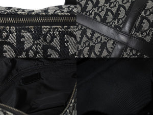 Christian Dior クリスチャンディオール ハンドバッグ トロッター キャンバス レザー PZ 0032 シルバー金具 美品 中古 60342