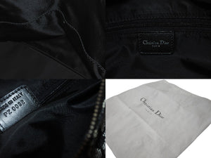 Christian Dior クリスチャンディオール ハンドバッグ トロッター キャンバス レザー PZ 0032 シルバー金具 美品 中古 60342