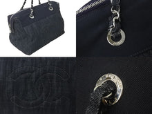 Load image into Gallery viewer, CHANEL シャネル ハンドバッグ クルーズライン ココマーク デニムチェーンバック A48735 13番台 シルバー金具 美品 中古 60344