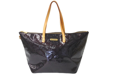 LOUIS VUITTON ルイヴィトン モノグラムヴェルニ ヴェルビューGM トートバッグ アマラント エナメル レザー M93589 美品 中古 60346