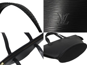 LOUIS VUITTON ルイヴィトン ハンドバッグ サンジャック エピレザー ノワール ブラック M52273 美品 中古 60348
