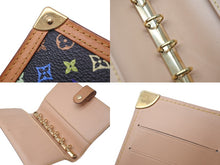 Load image into Gallery viewer, LOUIS VUITTON ルイ ヴィトン 手帳カバー システム手帳 アジェンダPM R20895 モノグラムマルチカラー ノワール 美品 中古 60350