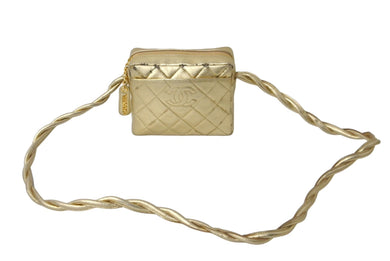 CHANEL シャネル ショルダーバッグ ココマーク ミニ カメラバック ラムスキン 4番台 ゴールド 美品 中古 60361
