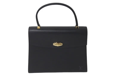 LOUIS VUITTON ルイヴィトン ハンドバッグ マルゼルブ エピ ノワール ブラック M52372 ゴールド金具 美品 中古 60367