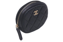 Load image into Gallery viewer, CHANEL シャネル コインケース 小銭入れ ココマーク ラムスキン マトラッセ 27番台 ブラック 美品 中古 60370