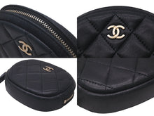 Load image into Gallery viewer, CHANEL シャネル コインケース 小銭入れ ココマーク ラムスキン マトラッセ 27番台 ブラック 美品 中古 60370