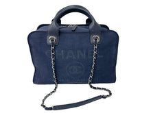Load image into Gallery viewer, CHANEL シャネル ハンドバッグ 2Wayバッグ ドーヴィルライン ネイビー A92750 ランダム番号 コットンキャンバス 美品 中古 60378