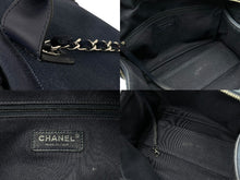 Load image into Gallery viewer, CHANEL シャネル ハンドバッグ 2Wayバッグ ドーヴィルライン ネイビー A92750 ランダム番号 コットンキャンバス 美品 中古 60378