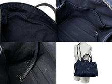 Load image into Gallery viewer, CHANEL シャネル ハンドバッグ 2Wayバッグ ドーヴィルライン ネイビー A92750 ランダム番号 コットンキャンバス 美品 中古 60378