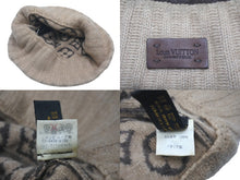 Load image into Gallery viewer, LOUIS VUITTON ルイ ヴィトン ニットキャップ ビーニー Ｍ72025 ボネスキー モノグラム カシミヤ ブラウン 美品 中古 60391