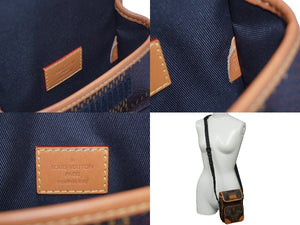 LOUIS VUITTON ルイヴィトン×NIGO ショルダーバッグ アマゾン スリングバッグ N40357 ブラウン ブラック 美品 中古 60394