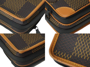LOUIS VUITTON ルイヴィトン×NIGO ショルダーバッグ アマゾン スリングバッグ N40357 ブラウン ブラック 美品 中古 60394