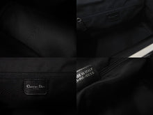 Load image into Gallery viewer, 極美品 Christian Dior クリスチャンディオール トロッター ハンドバッグ ブラック ロゴ 鞄 キャンバス レザー 手持ち 中古 60399