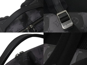 極美品 LOUIS VUITTON × NIGO ルイヴィトン ニゴー モジュラー バックパック モノグラム エクリプス ストライプ M45962 ブラック 中古 60405
