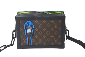 LOUIS VUITTON ルイヴィトン ショルダーバッグ ソフトトランク LVフレンズ モノグラム ヴァージル M45619 美品 中古 60408