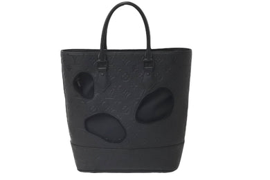 新品同様 LOUIS VUITTON ×COMME des GARCONS ルイヴィトン×コムデギャルソン ウィズホールズ N45887 ブラック 中古 60413