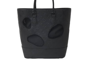 新品同様 LOUIS VUITTON ×COMME des GARCONS ルイヴィトン×コムデギャルソン ウィズホールズ N45887 ブラック 中古 60413