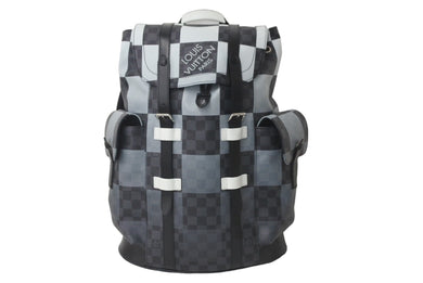 極美品 LOUIS VUITTON ルイヴィトン リュック バックパック クリストファーPM ダミエ グラフィット ジャイアント N40400 中古 60414