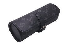 Load image into Gallery viewer, 新品同様 LOUIS VUITTON ルイヴィトン 時計ケース M43385 エテュイ・3 モントル ブラック モノグラムエクリプス 中古 60421
