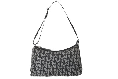 Christian Dior クリスチャンディオール ハンドバッグ ワンショルダー トロッター アクセサリーポーチ ブラック 良品 中古 60424