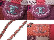Load image into Gallery viewer, CHANEL シャネル パッチワーク チェーン ショルダーバッグ 23番台 ピンク系 ココマーク ロゴ シルバー金具 良品 中古 60428