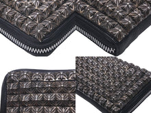 Load image into Gallery viewer, CHROME HEARTS クロムハーツ 全面 ピラミッド ボックス CHプラス スタッズ 長財布 ブラック シルバー925 レザー 美品 中古 60439